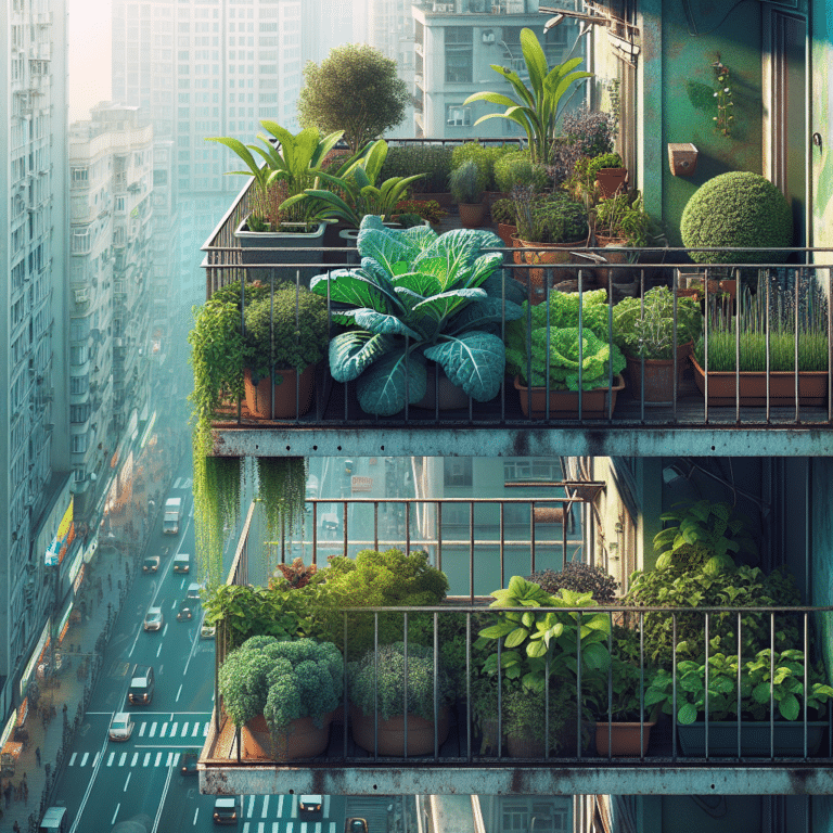 Urban Balcony Gardening for Kale