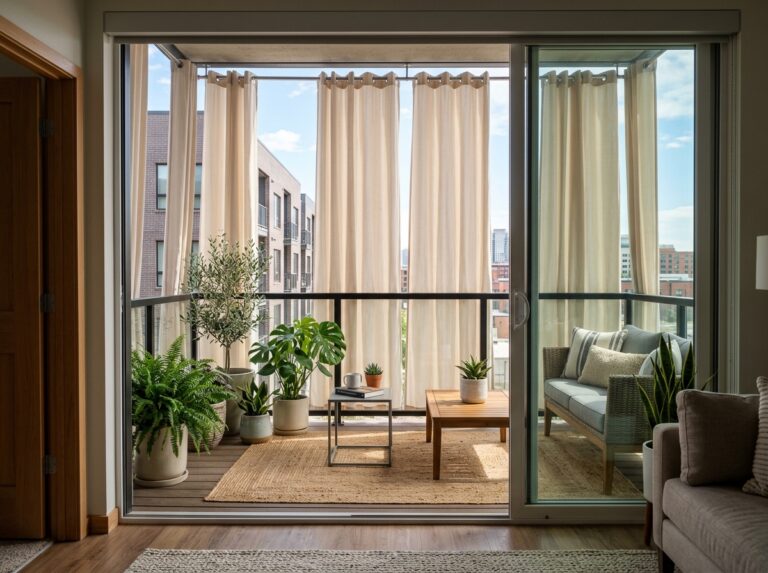 apartment balcony privacy curtains