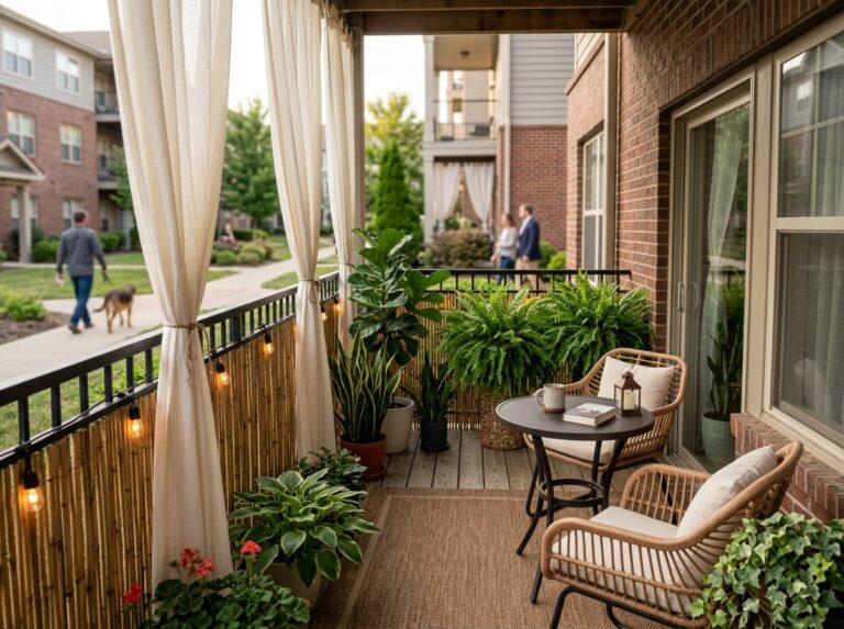 first floor apartment patio privacy