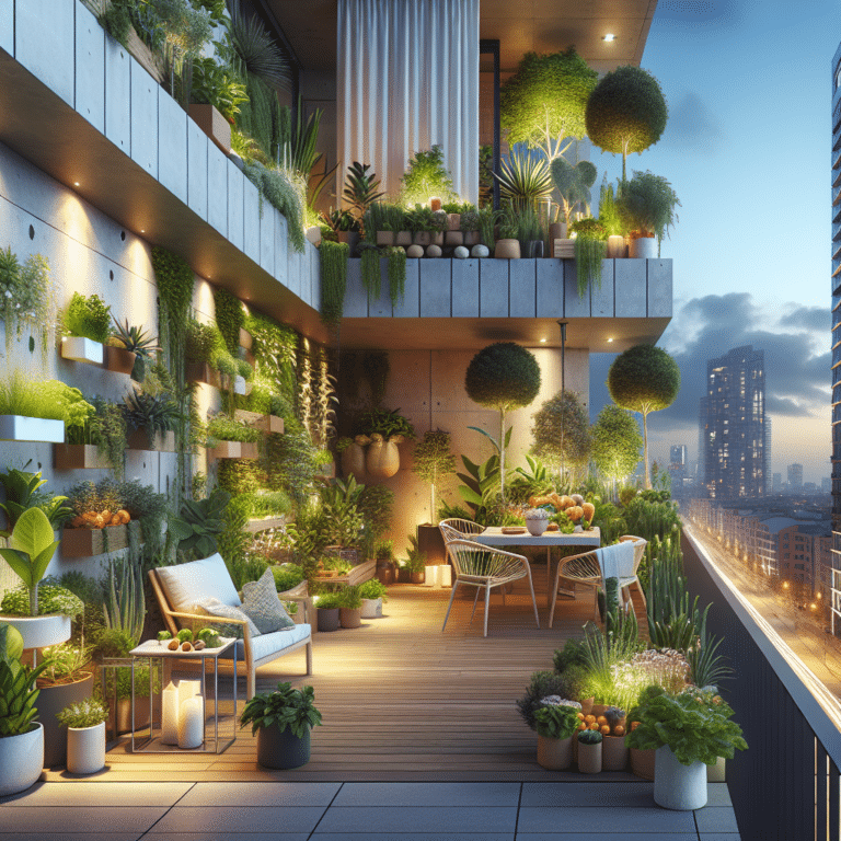 Modern Urban Balcony Garden Concepts