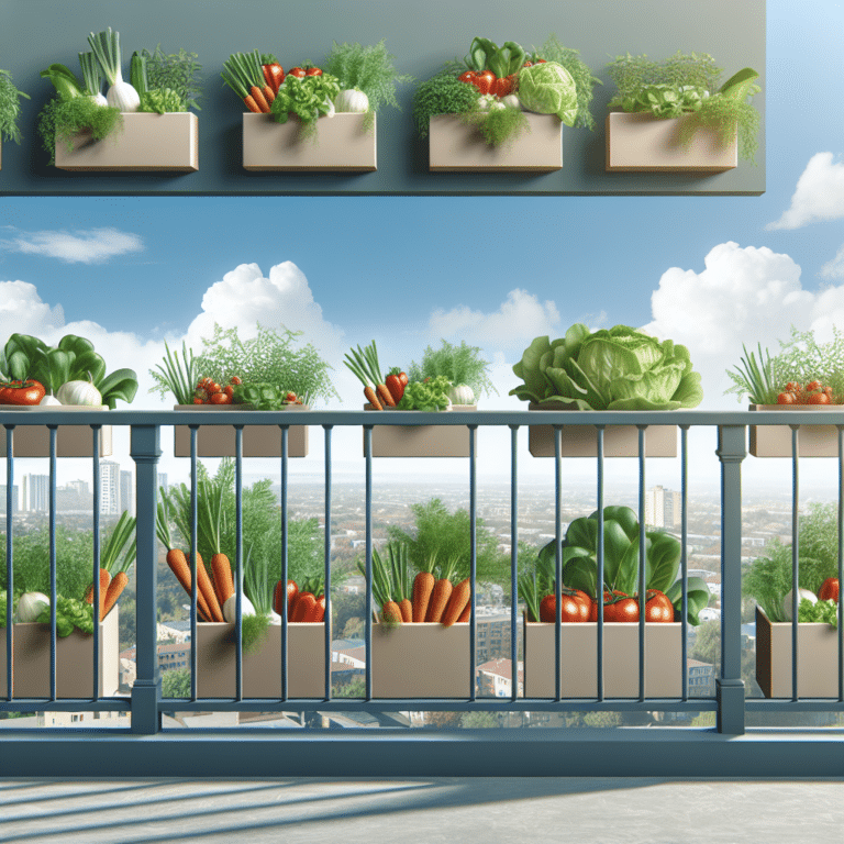 Balcony Railing Planters for Vegetables