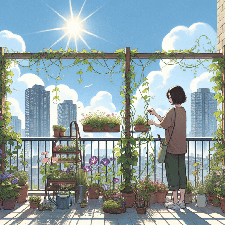 Scale New Heights: How to Support Climbing Plants on Balconies