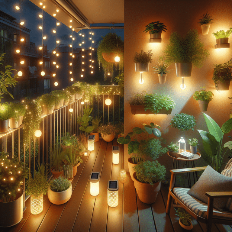 Balcony Garden Lighting Ideas
