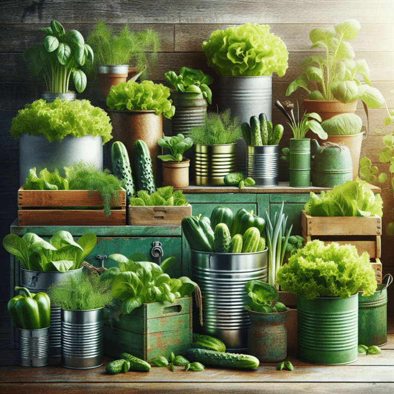 The Green Choice: Growing Vegetables in Recycled Containers