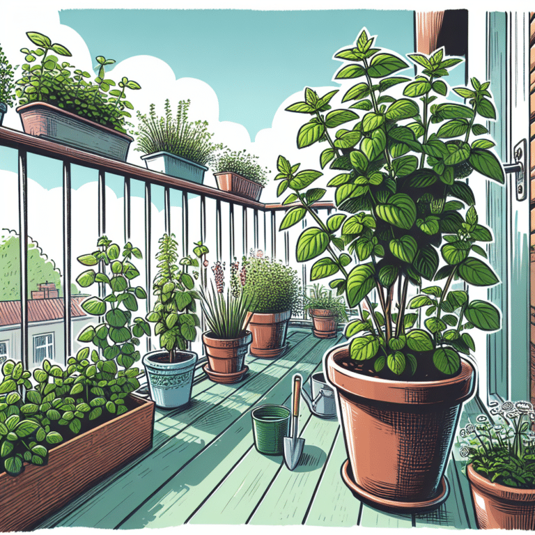 "Growing mint without taking over your balcony