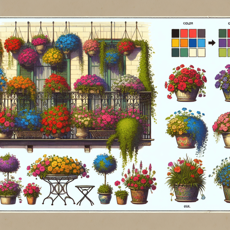 Balcony Garden Color Scheme Ideas