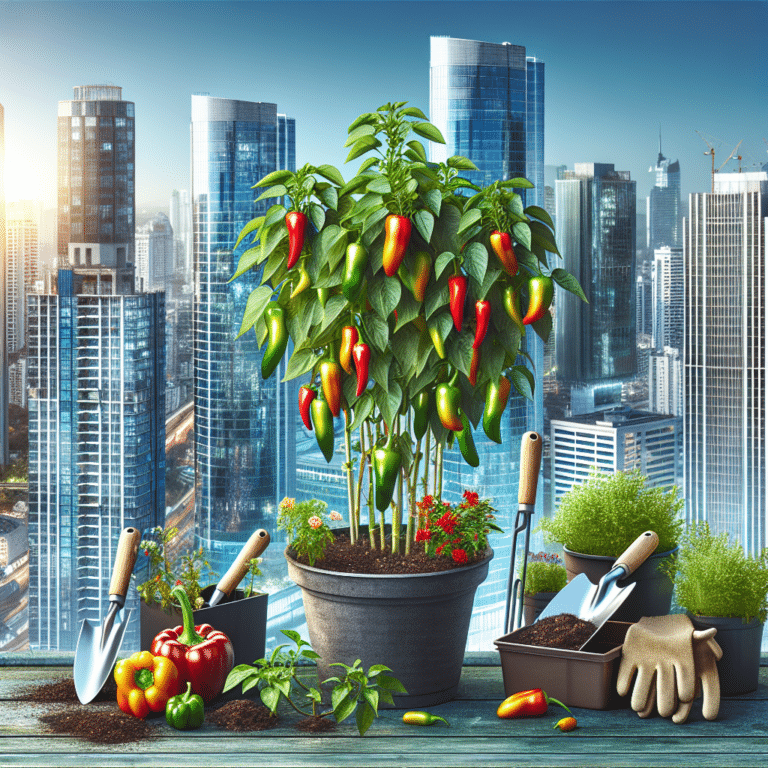 "Urban gardening tips for peppers