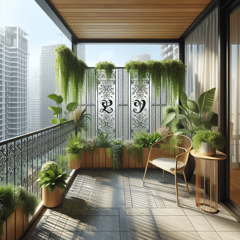 Balcony Privacy Screens for Gardening