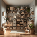 "Creative Container Arrangements for Tiny Spaces