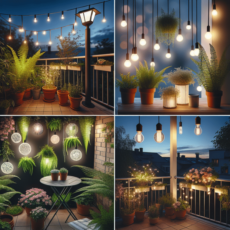 Balcony Garden Lighting Ideas