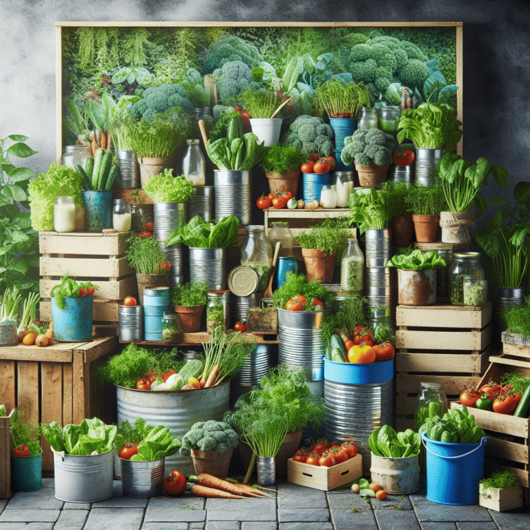 The Green Choice: Growing Vegetables in Recycled Containers